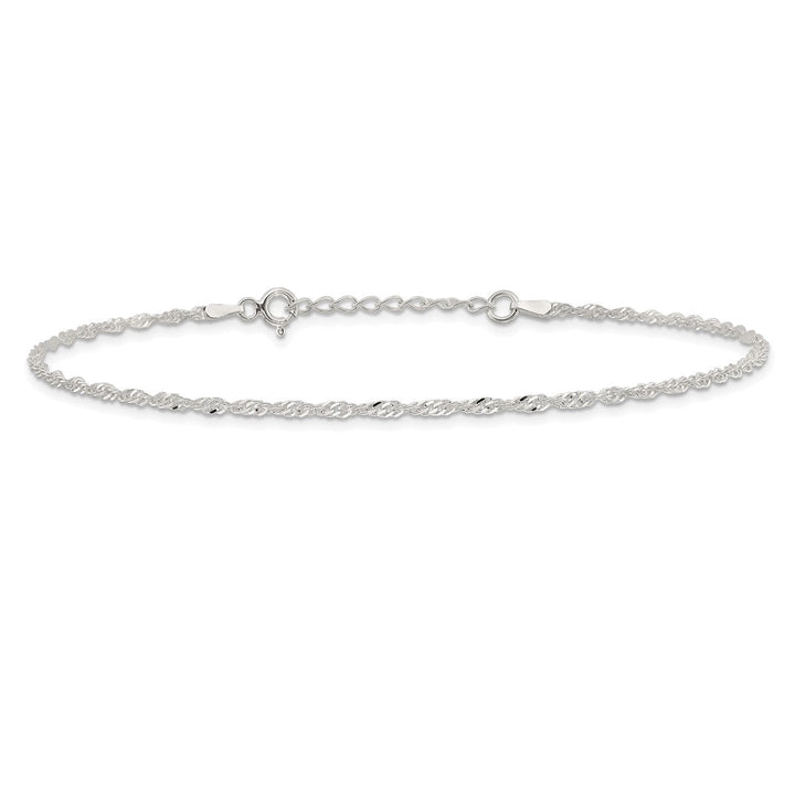 Sterling Silver 2mm Other Chains Anklet, 9" - Anklet - Design Jewellers Edmonton