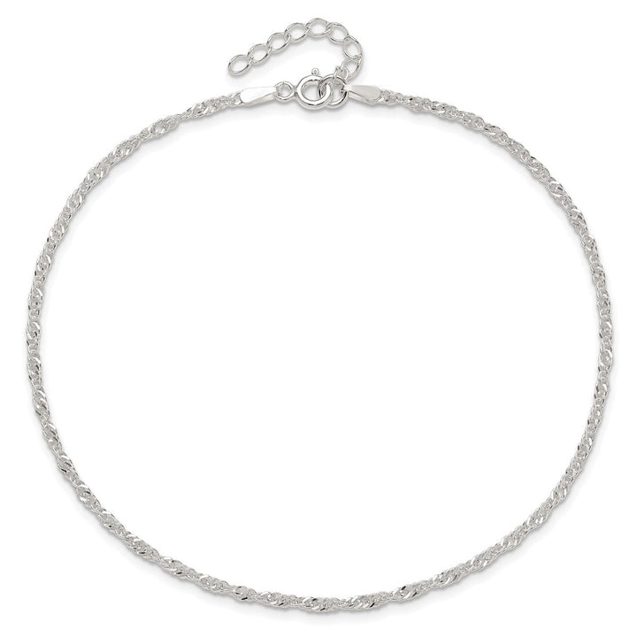 Sterling Silver 2mm Other Chains Anklet, 9" - Anklet - Design Jewellers Edmonton