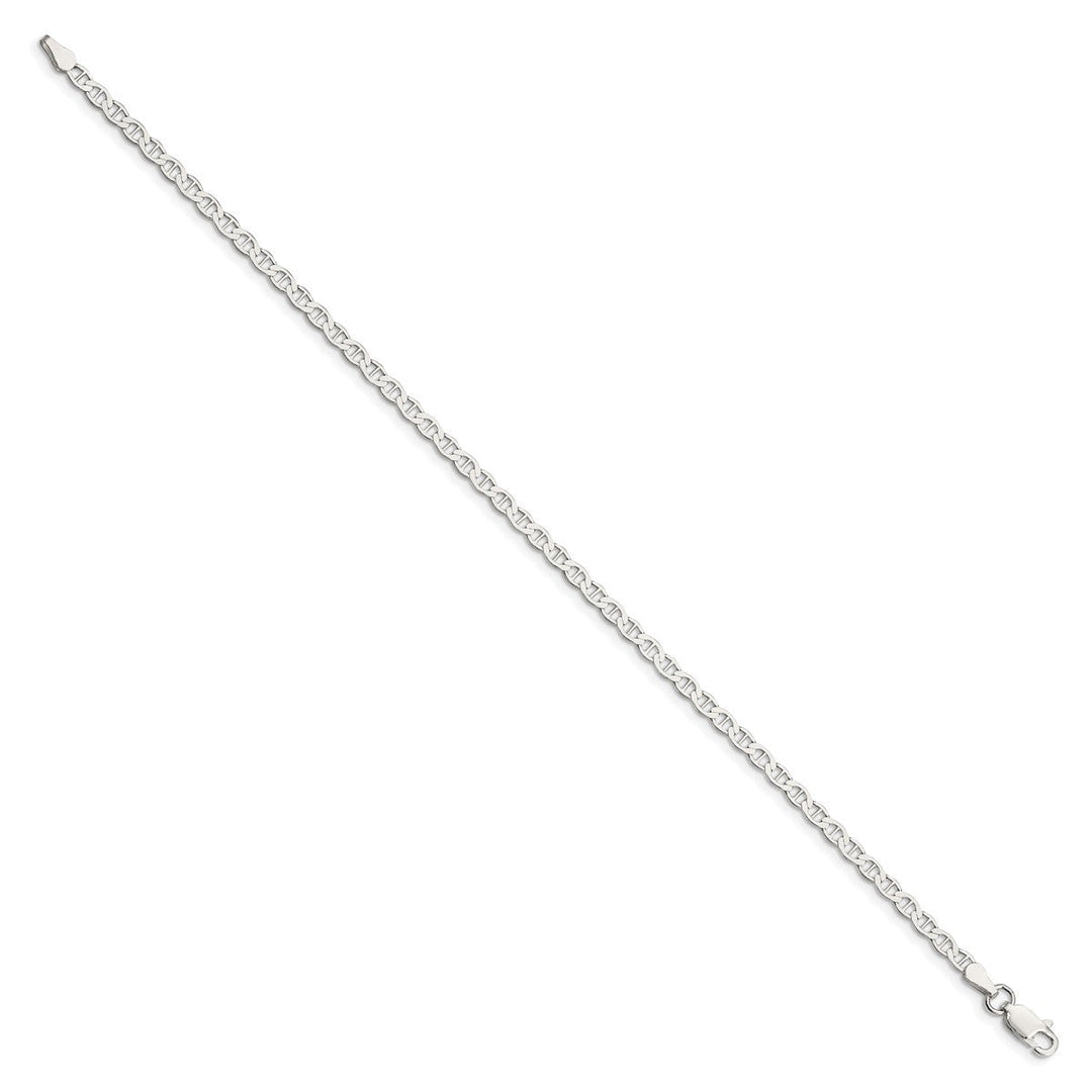 Sterling Silver 3.1mm Anchor Chain, 7
