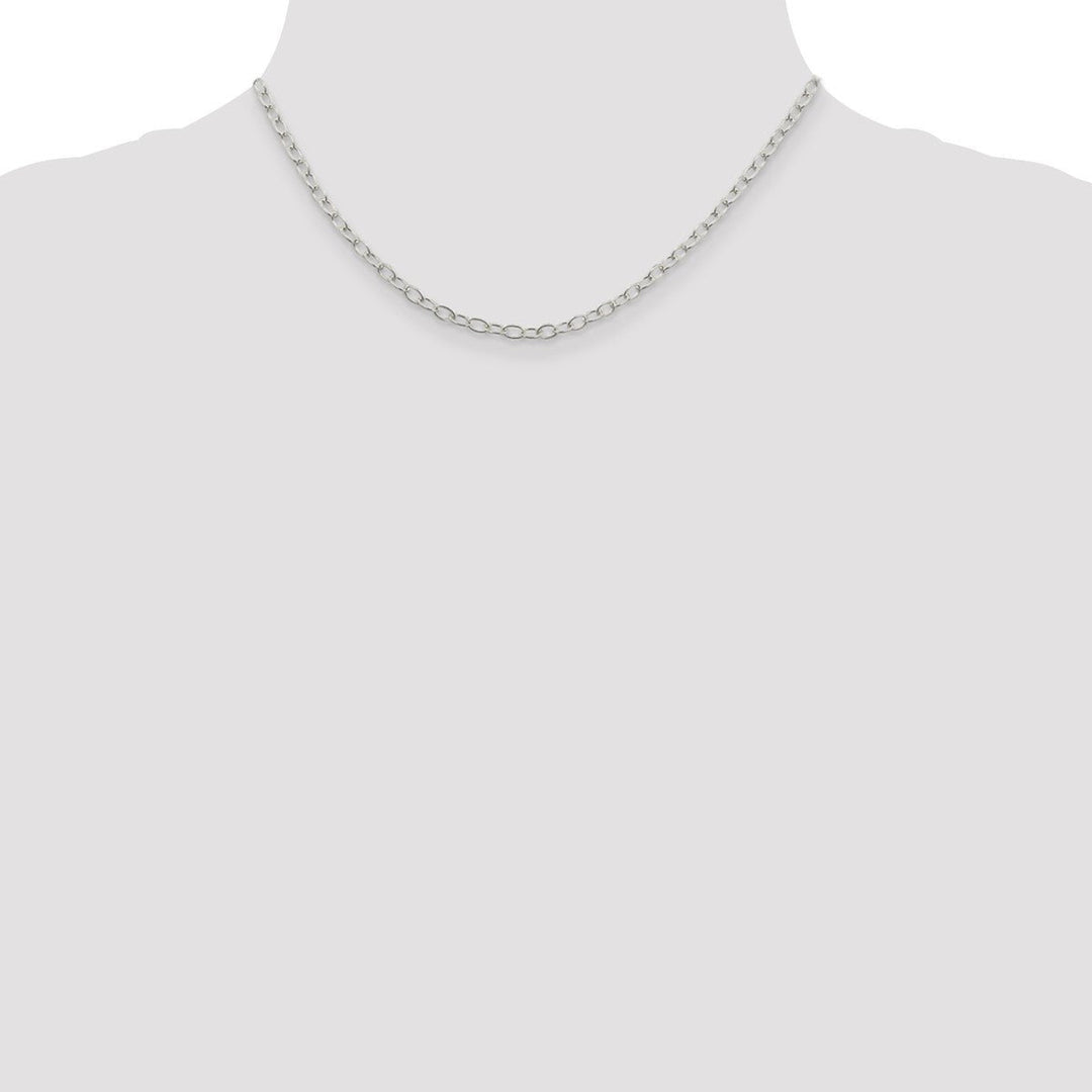 Sterling Silver 3.4mm Cable Necklaces, 16