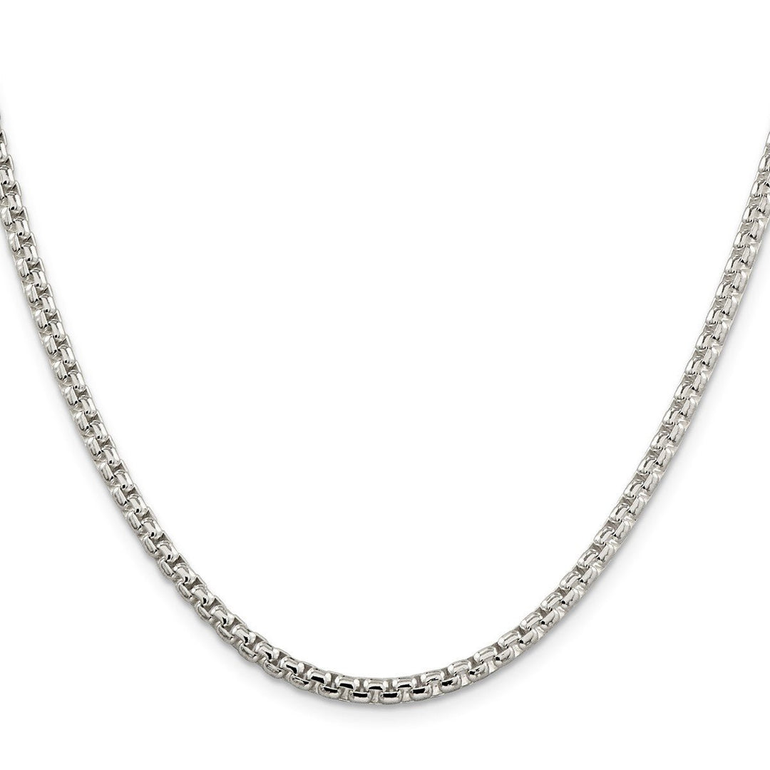 Sterling Silver 3.6mm Box Necklaces, 18