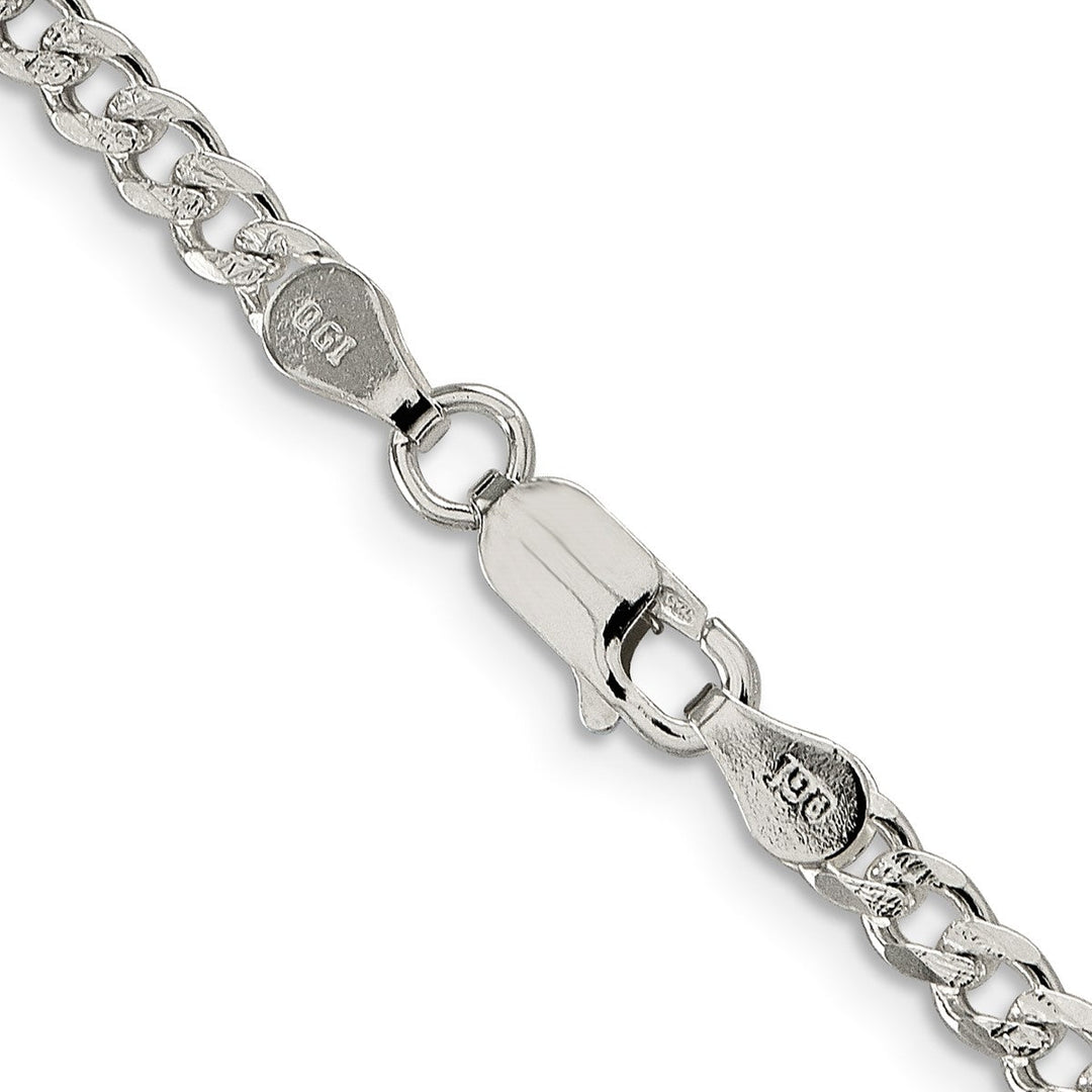 Sterling Silver 3.8mm Curb Necklaces, 16