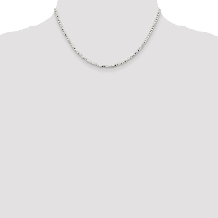 Sterling Silver 3mm Ball (Beaded) Necklaces, 16" - Necklace - Design Jewellers Edmonton