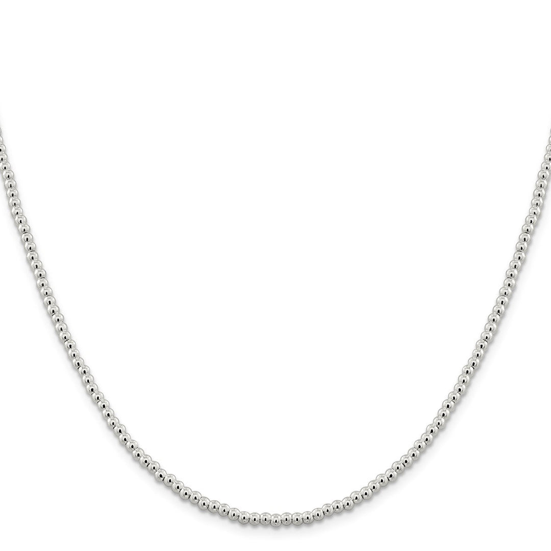 Sterling Silver 3mm Ball (Beaded) Necklaces, 16
