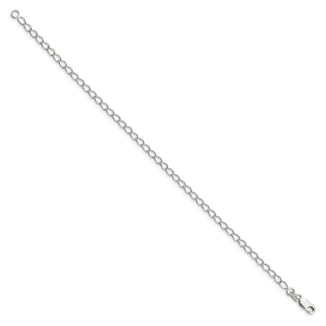 Sterling Silver 3mm Curb Bracelets, 7