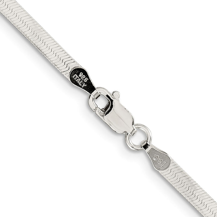 Sterling Silver 3mm Herringbone Necklaces, 16" - Necklace - Design Jewellers Edmonton