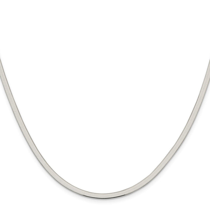 Sterling Silver 3mm Herringbone Necklaces, 16" - Necklace - Design Jewellers Edmonton