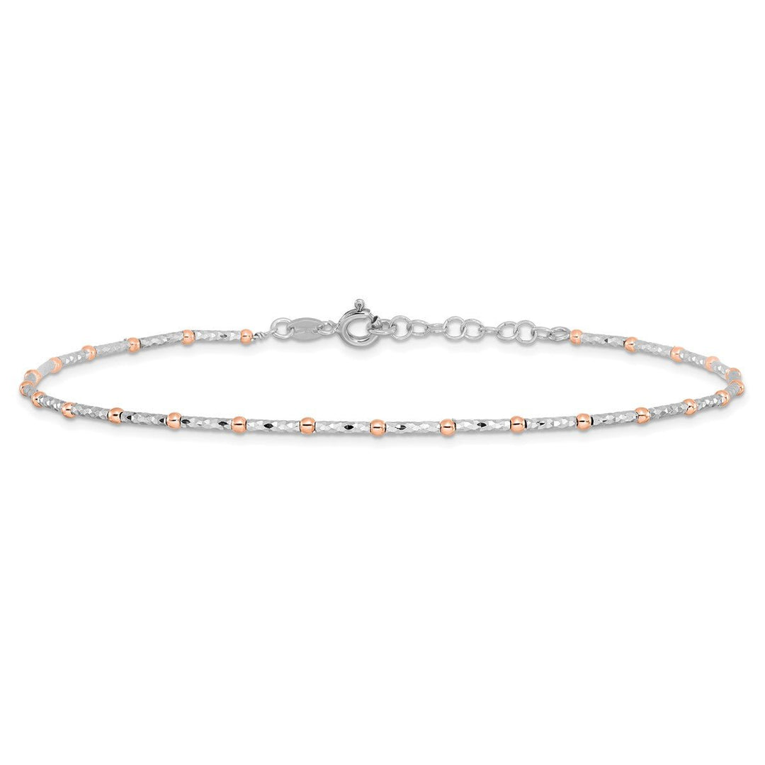 Sterling Silver 3mm Other Chains Anklet, 9