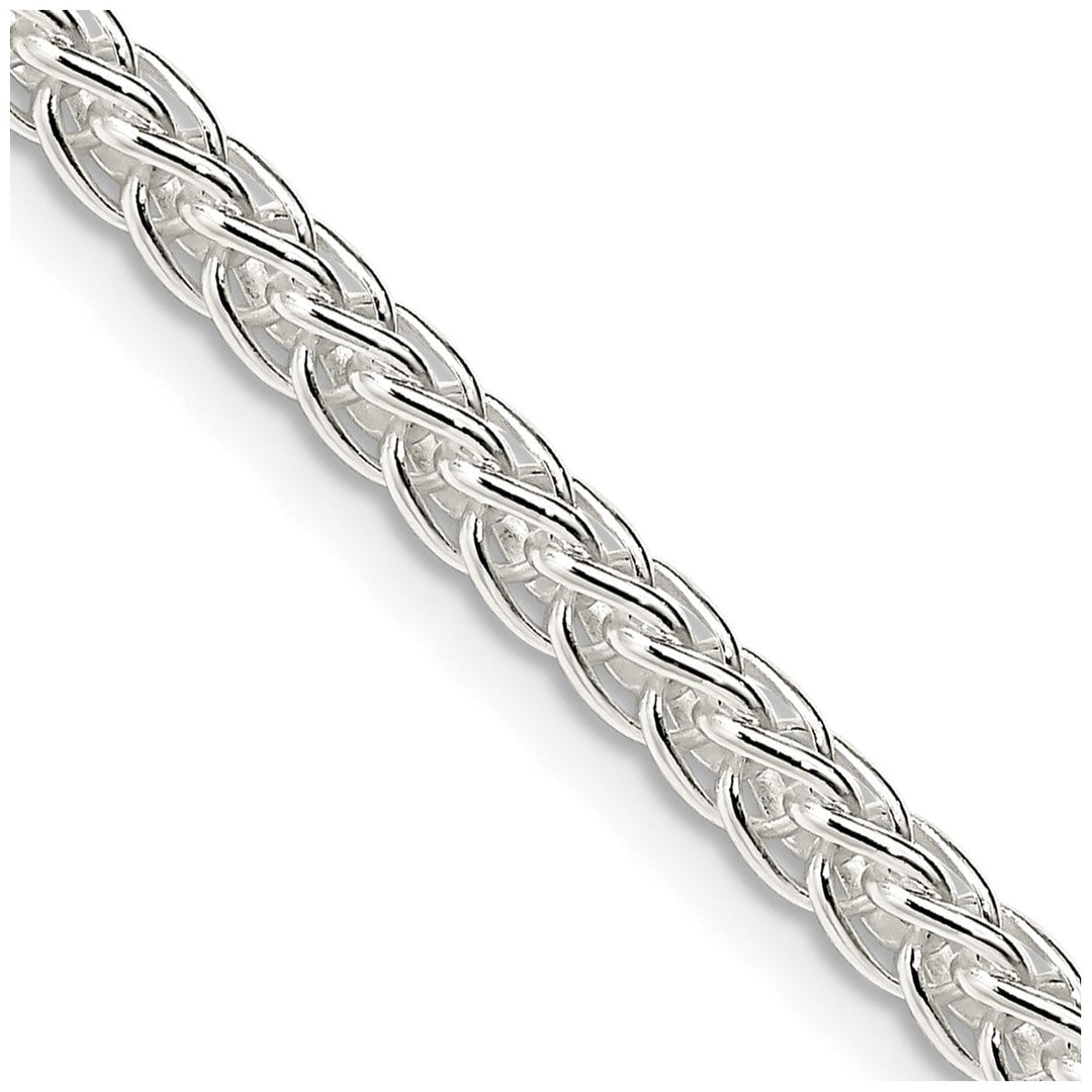 Sterling Silver 3mm Spiga (Wheat) Necklaces, 18"