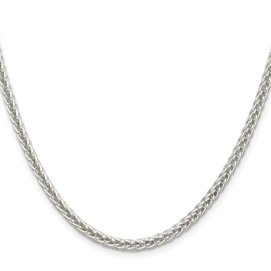 Sterling Silver 3mm Spiga (Wheat) Necklaces, 18
