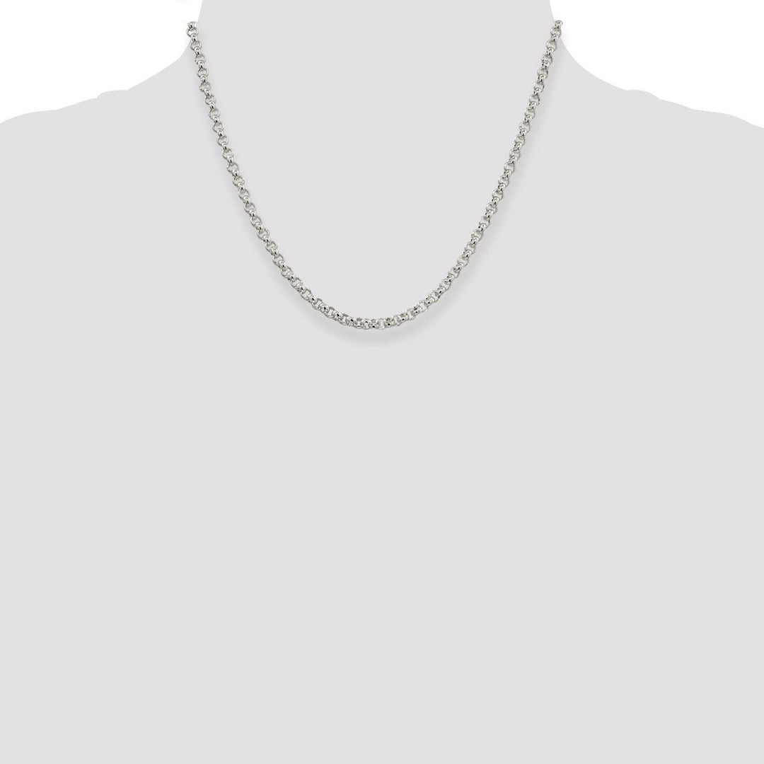 Sterling Silver 3mm Spiga (Wheat) Necklaces, 18