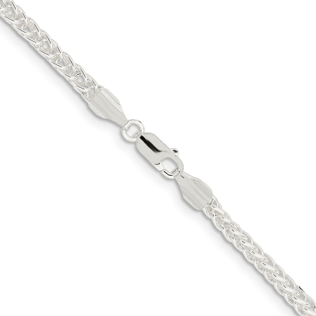 Sterling Silver 3mm Spiga (Wheat) Necklaces, 18