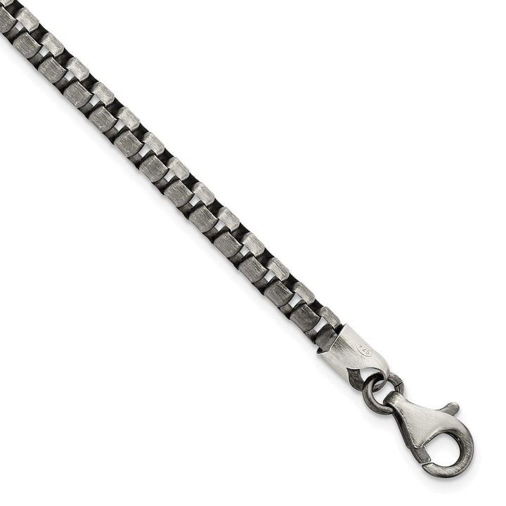 Sterling Silver 4.11mm Box Bracelet, 8" - Bracelet - Design Jewellers Edmonton