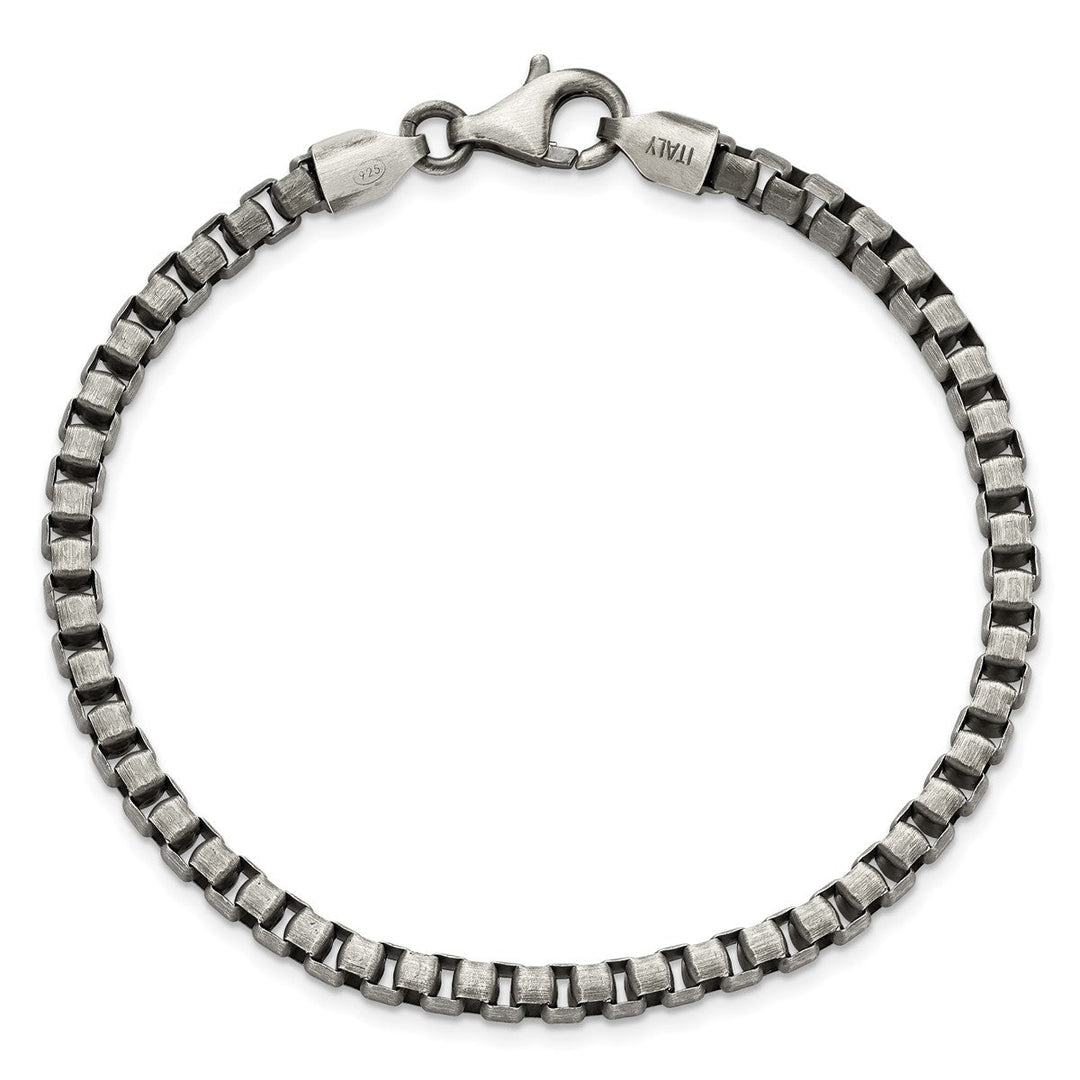 Sterling Silver 4.11mm Box Bracelet, 8