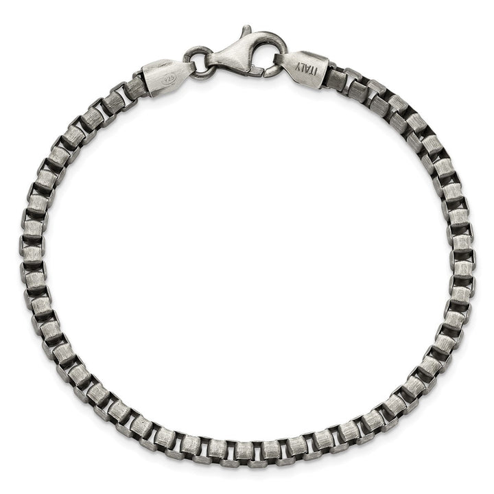 Sterling Silver 4.11mm Box Bracelet, 8" - Bracelet - Design Jewellers Edmonton