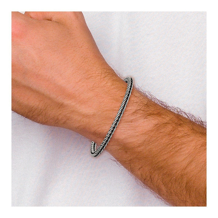Sterling Silver 4.2mm Franco Bracelet, 8" - Bracelet - Design Jewellers Edmonton