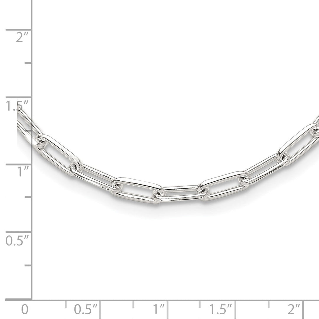 Sterling Silver 4.2mm Paperclip Necklace, 18