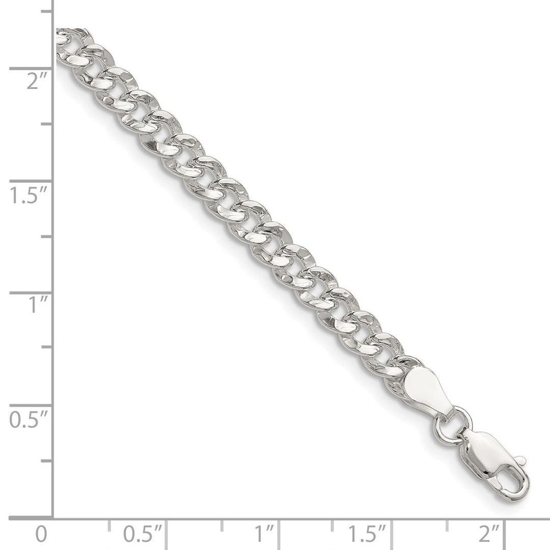 Sterling Silver 4.75mm Curb Bracelets, 7