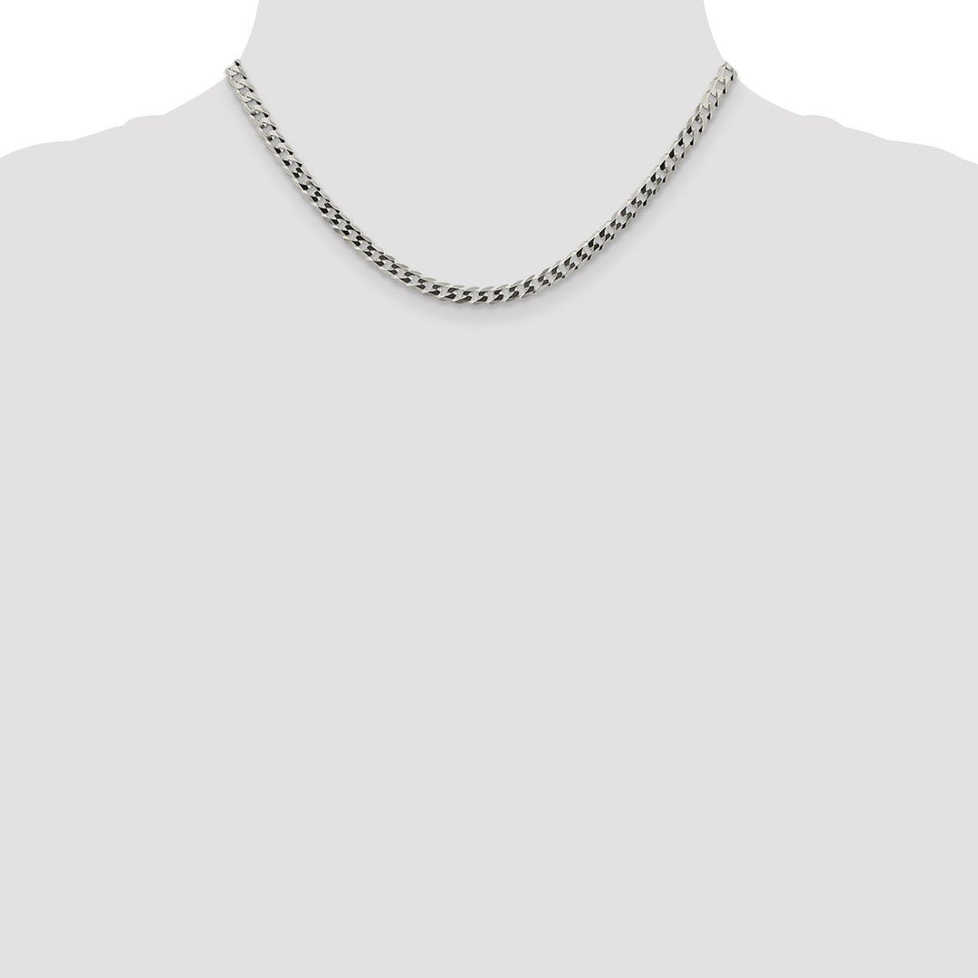 Sterling Silver 4.7mm Curb Necklaces, 16