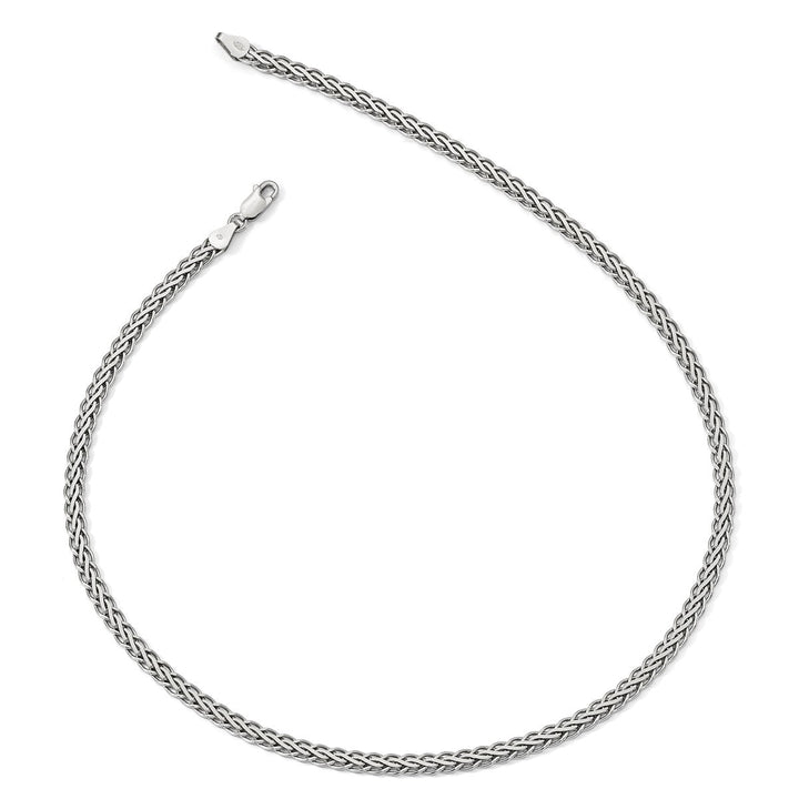 Sterling Silver 4.8mm Spiga (Wheat) Necklace, 18" - Necklace - Design Jewellers Edmonton