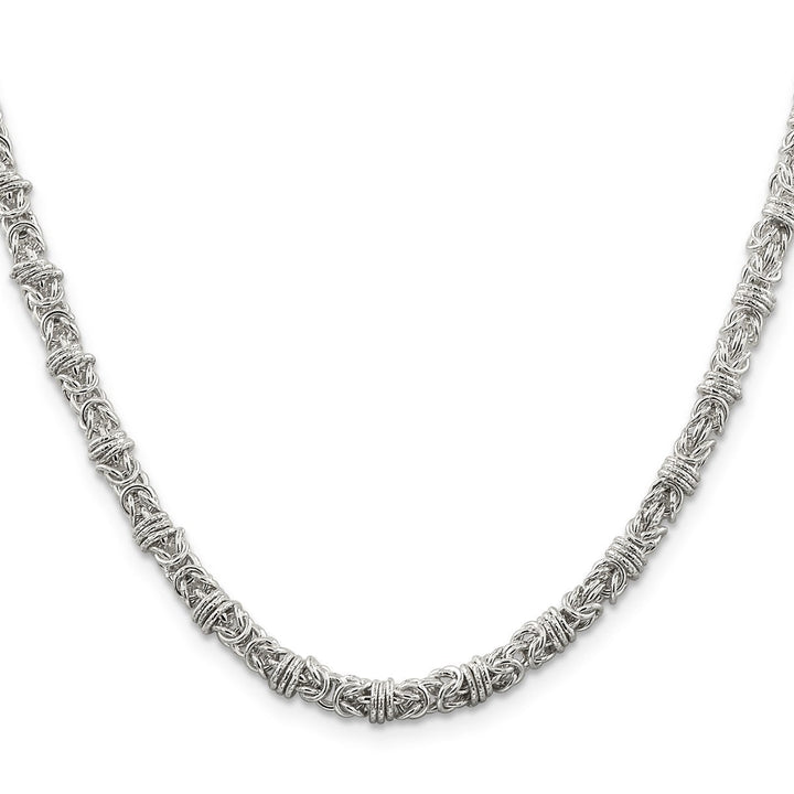 Sterling Silver 4mm Byzantine Necklaces, 18" - Necklace - Design Jewellers Edmonton