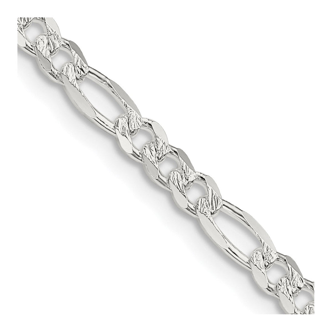 Sterling Silver 4mm Figaro Chain, 16"