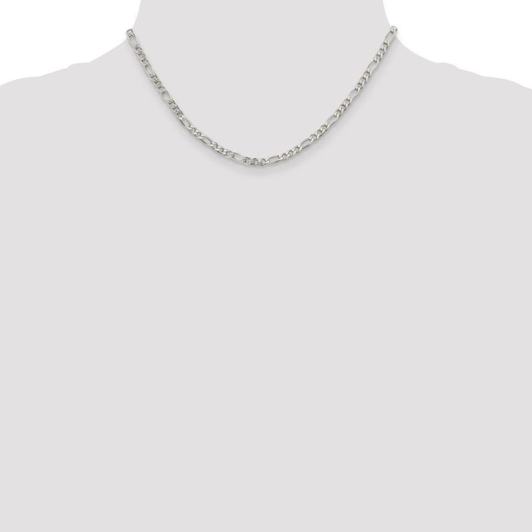 Sterling Silver 4mm Figaro Chain, 16