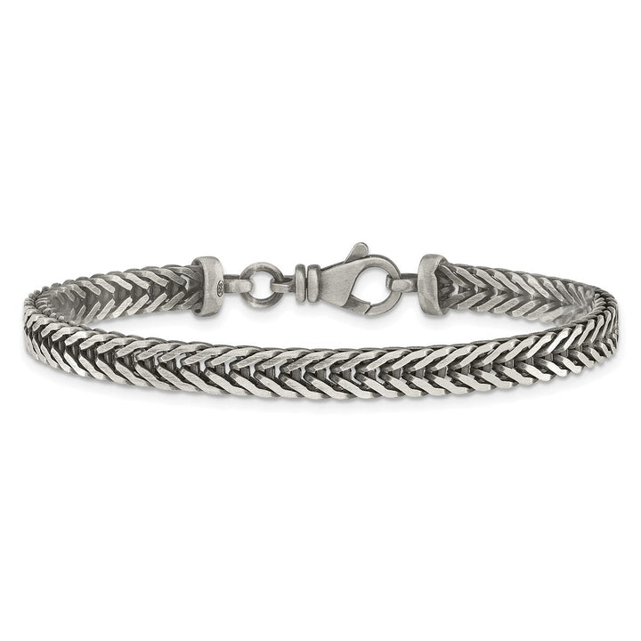 Sterling Silver 5.5mm Franco Bracelet, 8" - Bracelet - Design Jewellers Edmonton