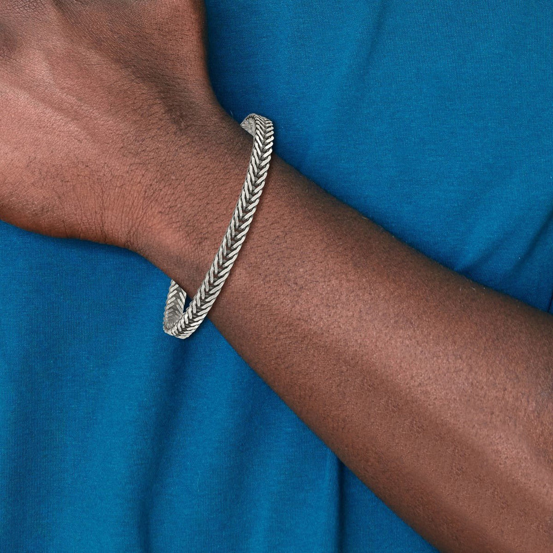 Sterling Silver 5.5mm Franco Bracelet, 8