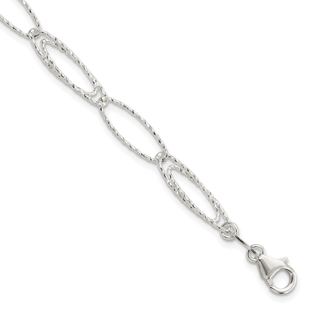 Sterling Silver 5.99mm Open Link Bracelet, 7.5"