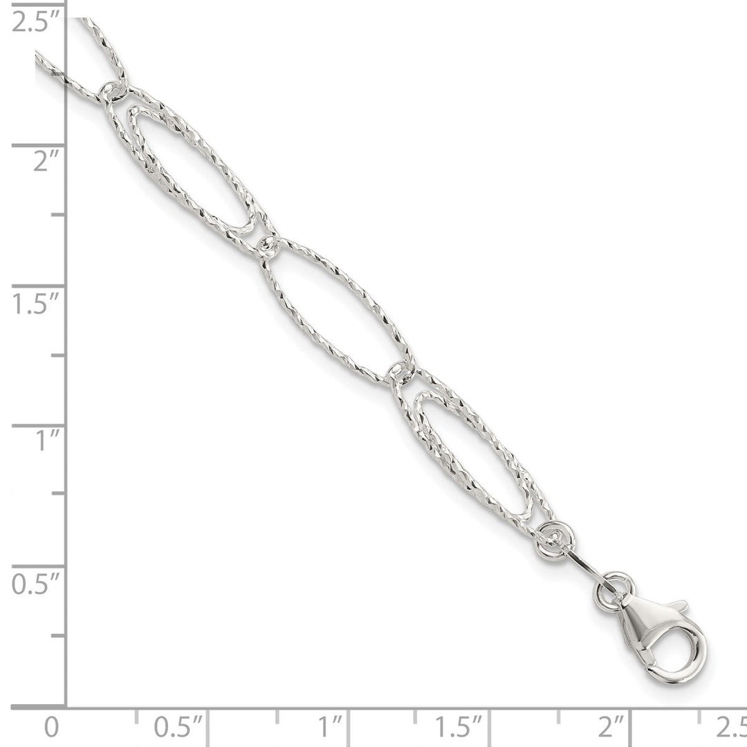 Sterling Silver 5.99mm Open Link Bracelet, 7.5