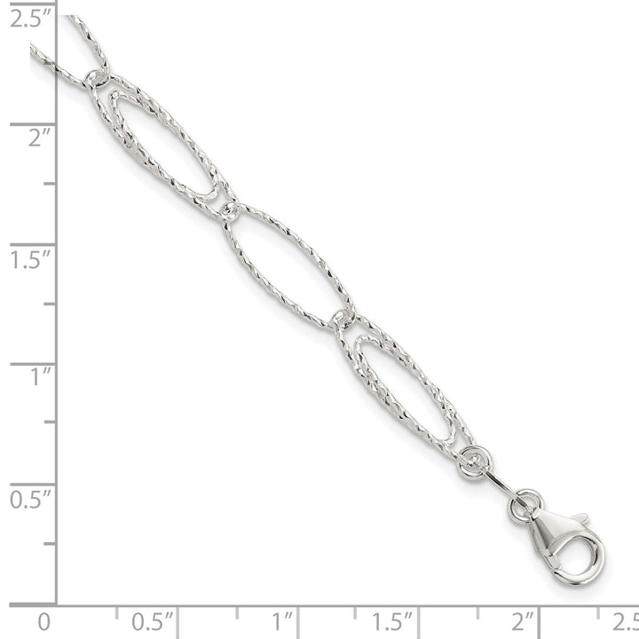 Sterling Silver 5.99mm Open Link Bracelet, 7.5" - Bracelet - Design Jewellers Edmonton