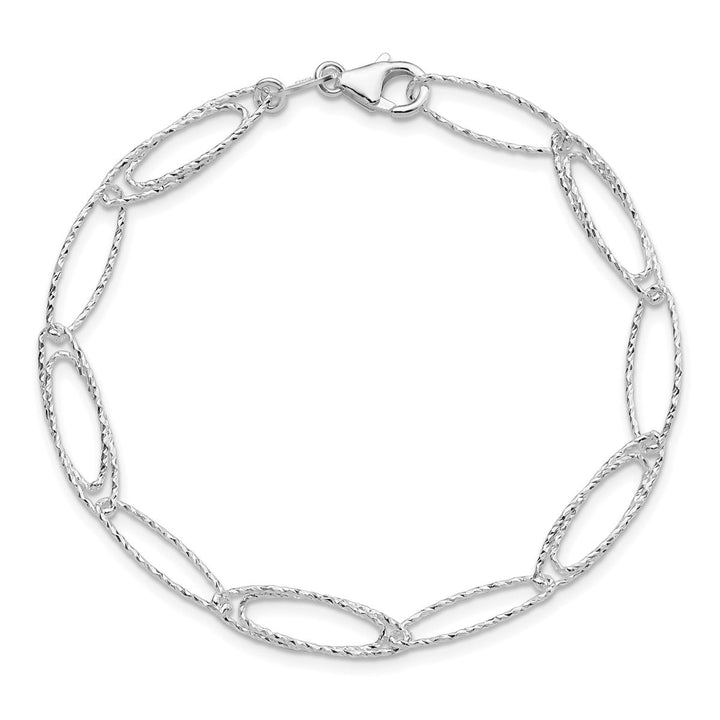 Sterling Silver 5.99mm Open Link Bracelet, 7.5" - Bracelet - Design Jewellers Edmonton