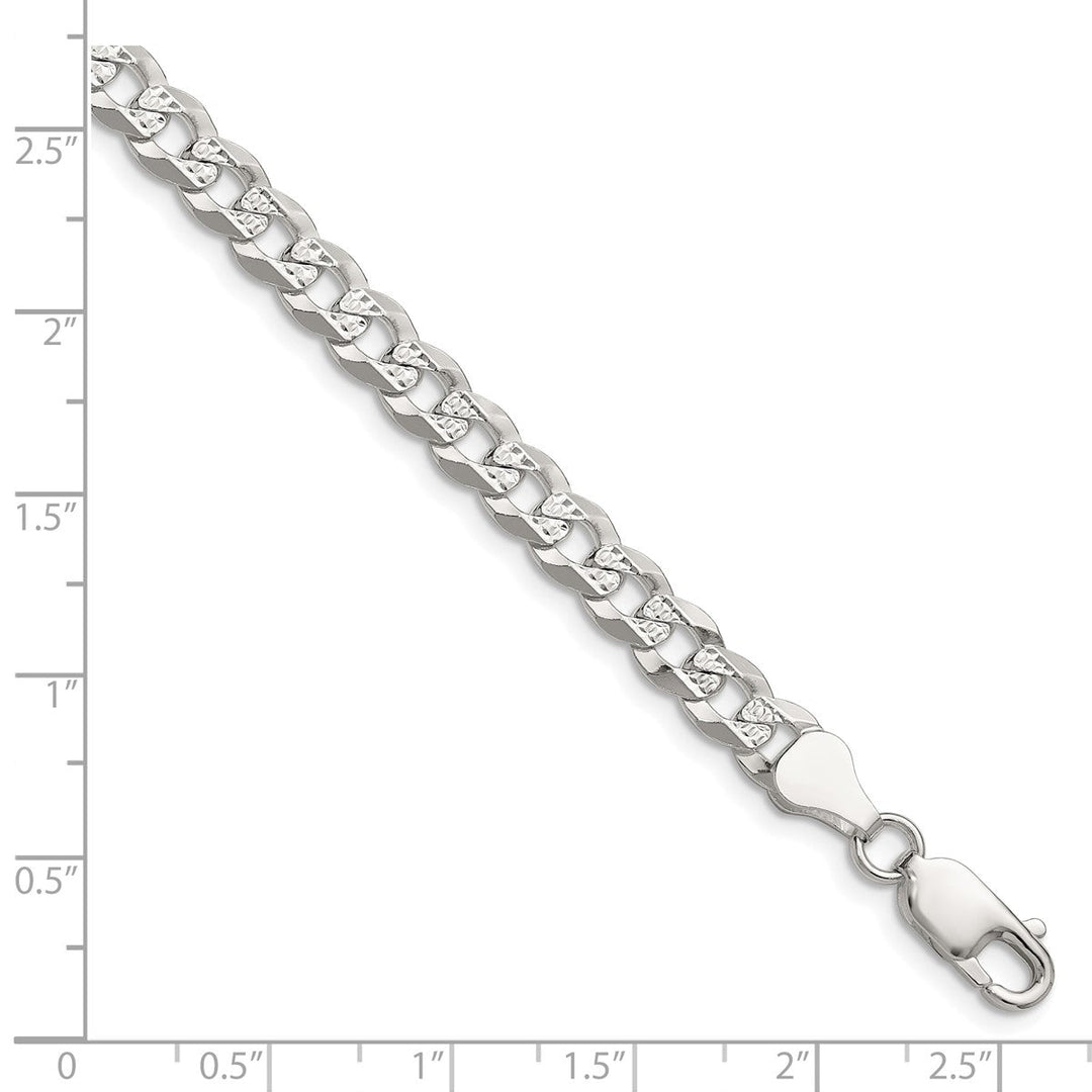 Sterling Silver 5.9mm Curb Bracelets, 7