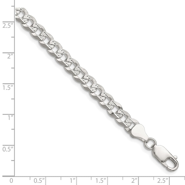 Sterling Silver 5.9mm Curb Bracelets, 7" - Bracelet - Design Jewellers Edmonton