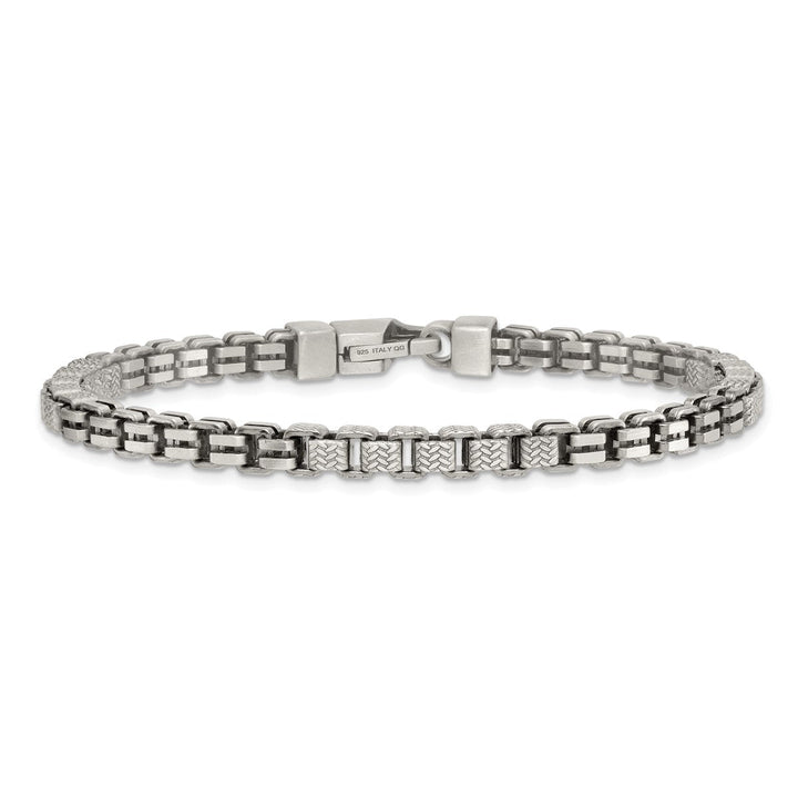 Sterling Silver 5mm Box Bracelet, 8.5" - Bracelet - Design Jewellers Edmonton