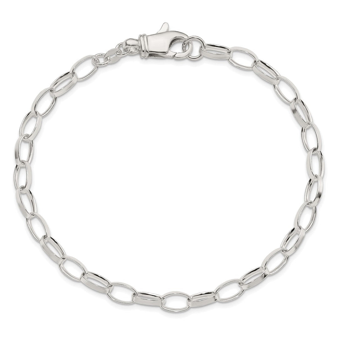 Sterling Silver 5mm Cable Anklet, 9
