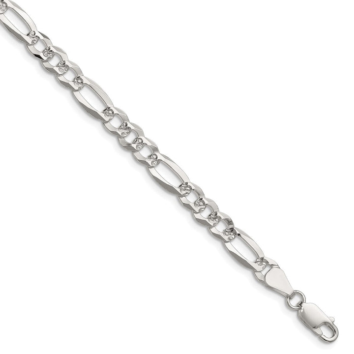 Sterling Silver 6.1mm Figaro Chain, 7" - Chain - Design Jewellers Edmonton