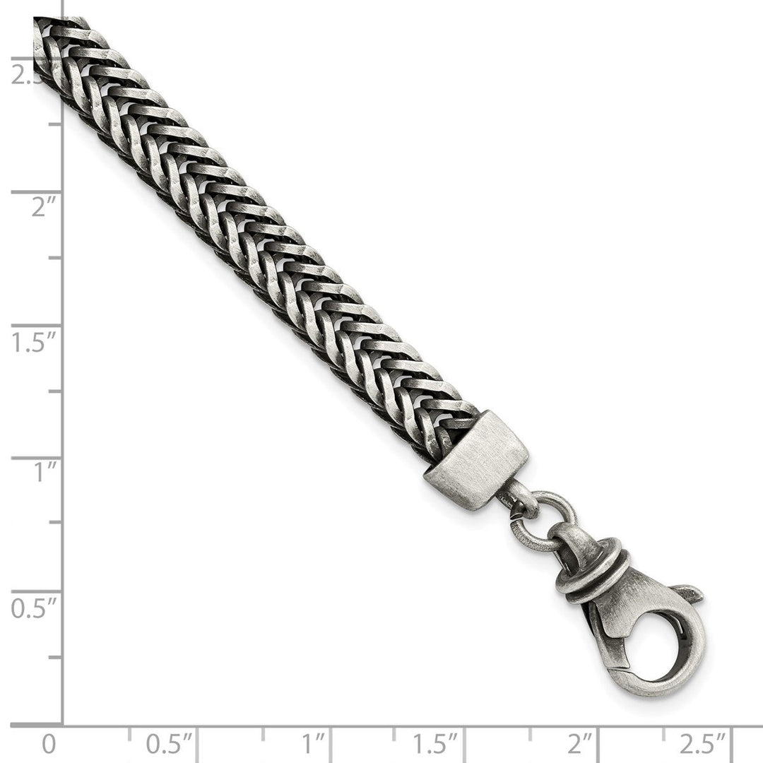 Sterling Silver 6.55mm Spiga (Wheat) Bracelet, 8.5