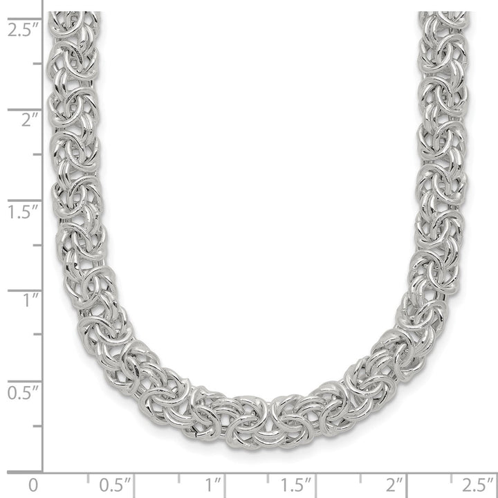 Sterling Silver 6.5mm Byzantine Necklace, 20" - Necklace - Design Jewellers Edmonton