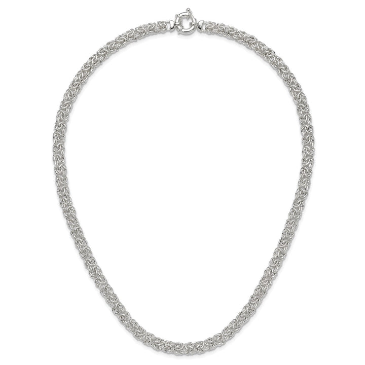 Sterling Silver 6.5mm Byzantine Necklace, 20" - Necklace - Design Jewellers Edmonton