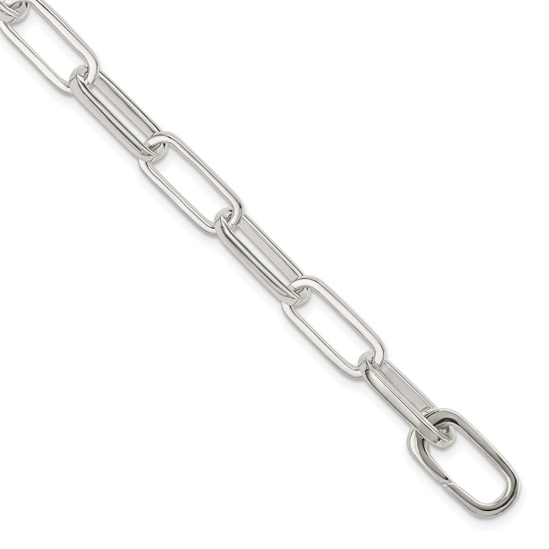Sterling Silver 6.62mm Open Link Bracelet, 7.75"