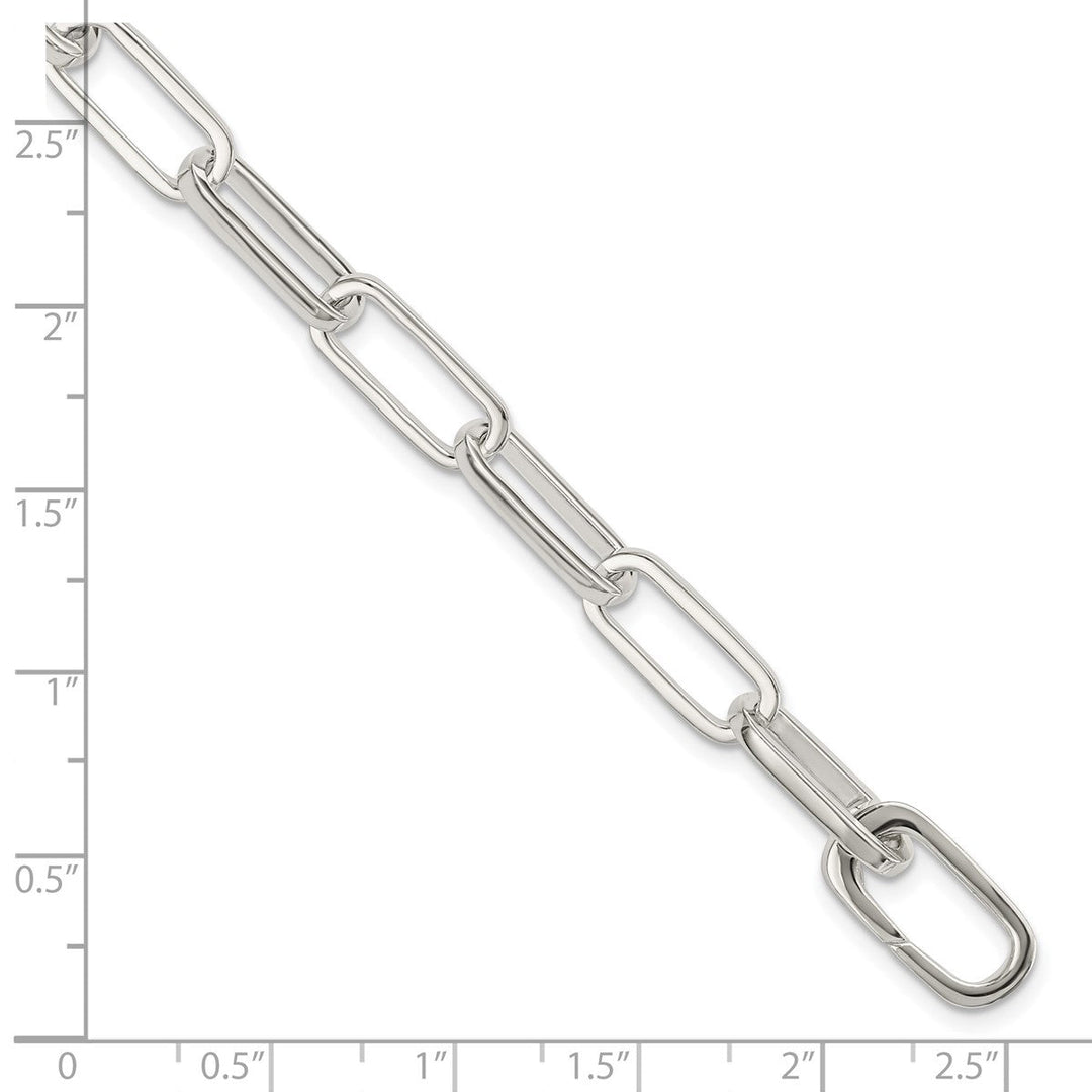 Sterling Silver 6.62mm Open Link Bracelet, 7.75