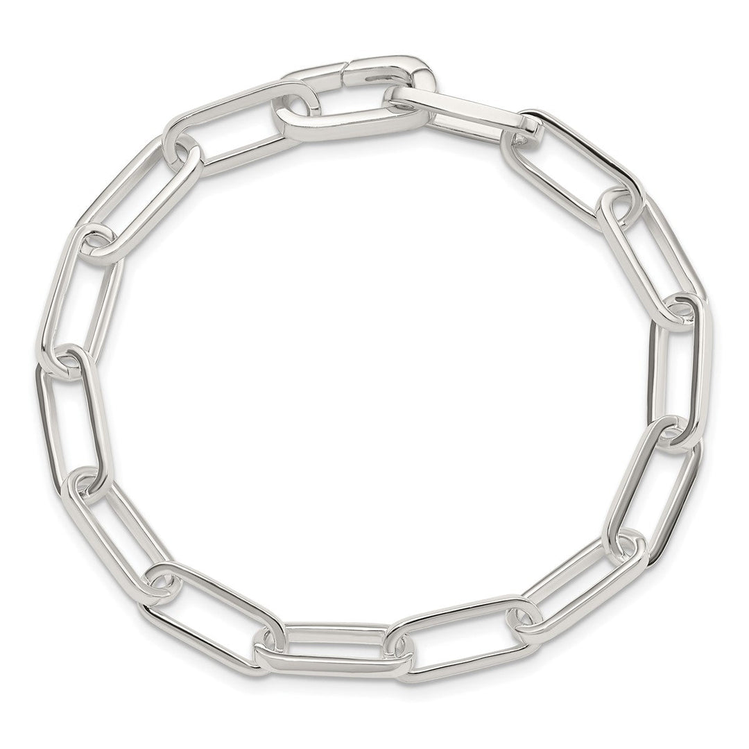 Sterling Silver 6.62mm Open Link Bracelet, 7.75