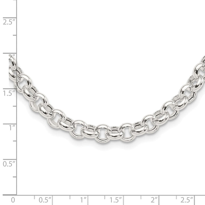 Sterling Silver 6.75mm Rolo Necklace, 17.5" - Necklace - Design Jewellers Edmonton
