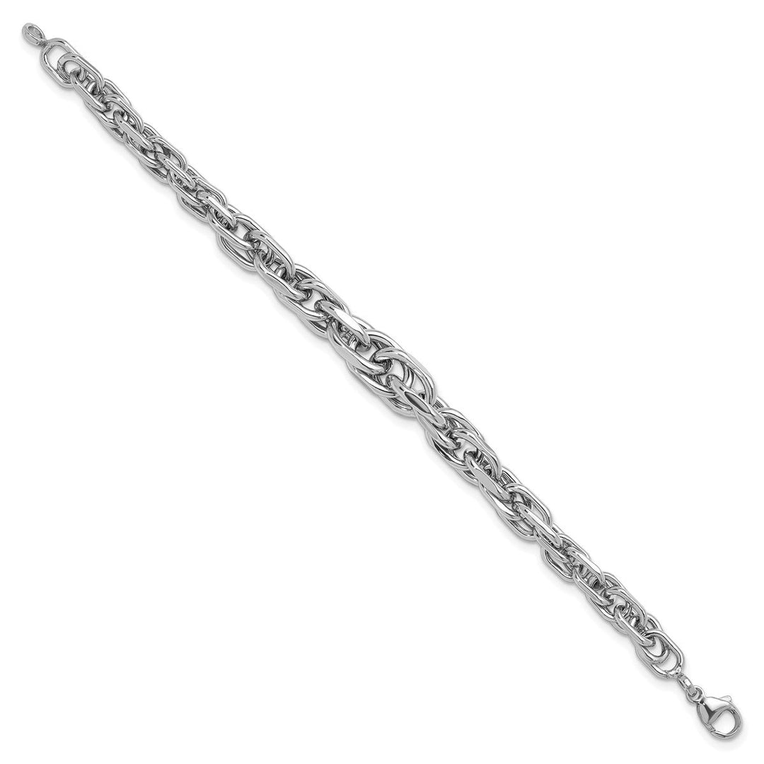Sterling Silver 6.9 to 10.15 mm (range) Link, Other Bracelet, 7.5