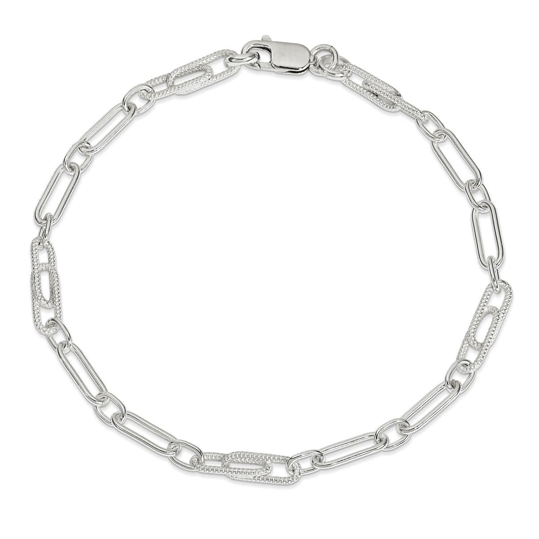 Sterling Silver 6mm Cable Anklet, 10