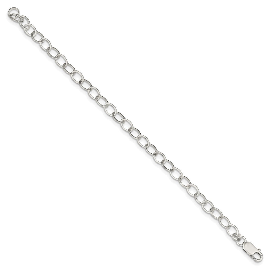 Sterling Silver 6mm Link, Other Bracelet, 6.5
