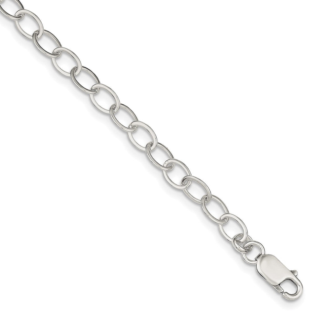 Sterling Silver 6mm Link, Other Bracelet, 6.5"