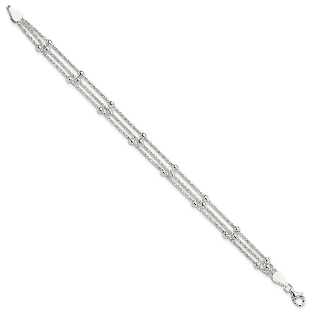 Sterling Silver 6mm Mesh Bracelet, 7